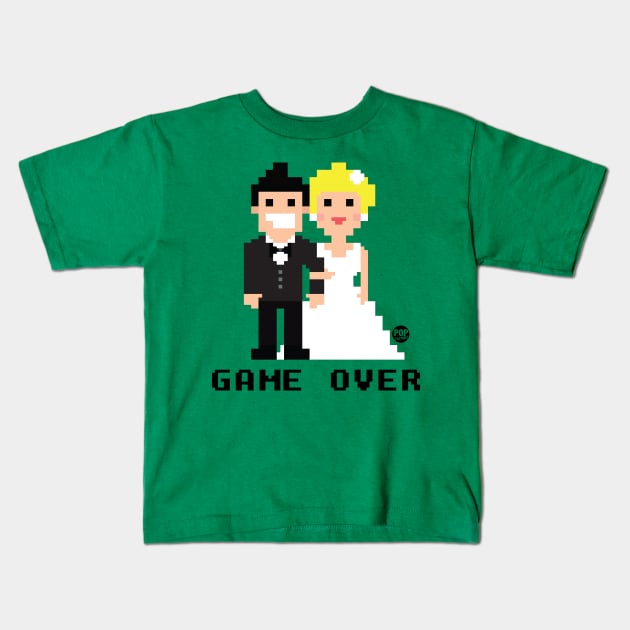 GAME OVER Kids T-Shirt by toddgoldmanart